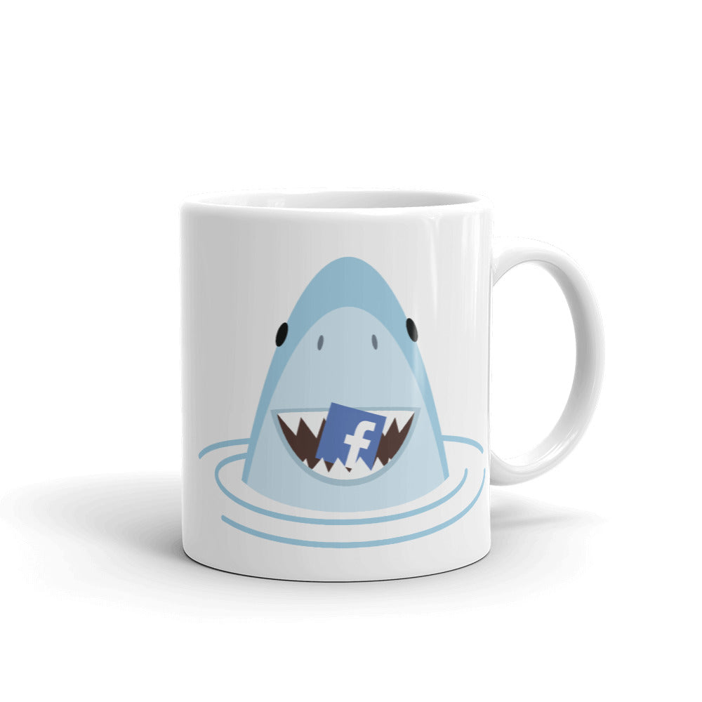 "Shark of Facebook" Coffee Mug